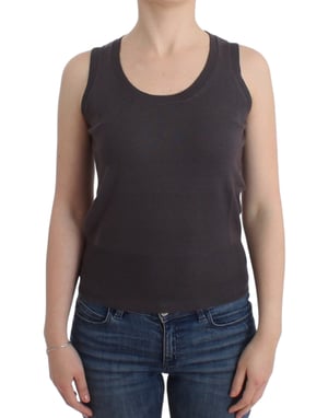John Galliano Bruin gebreid tanktop