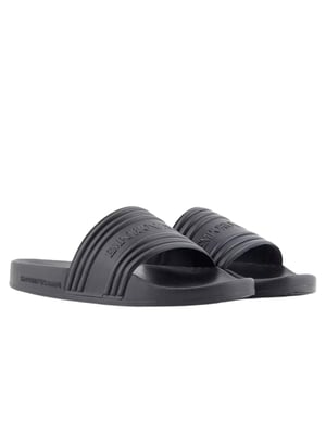 Emporio Armani heren slippers met adelaarmotief