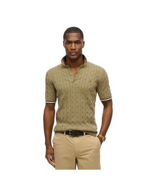 Superdry gebreide poloshirt voor heren