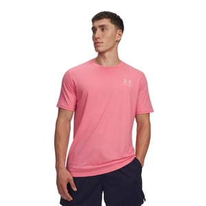 Under Armour Heren Sportstyle Borstlogo T-Shirt (Roze)