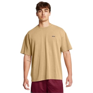 Under Armour Heren Gewassen Logo Oversized T-shirt (Bruin)