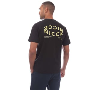 Nicce Heren Tanetta Katoen Regular T-shirt (Zwart)