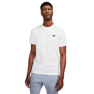 Nike Heren Club T-Shirt (Wit, Zwart, Rood)