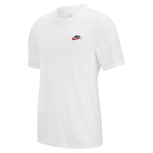 Nike Heren Club T-Shirt (Wit, Zwart, Rood)