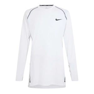 Nike Heren Pro Contrast Slim Raglan Base Layer Top (Wit)