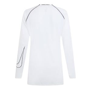 Nike Heren Pro Contrast Slim Raglan Base Layer Top (Wit)