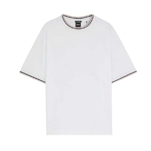 Boss Effen geweven T-shirt voor heren (Wit)