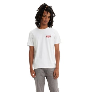 Levis Heren-T-shirt met logo en ronde hals (set van 2) (Wit)
