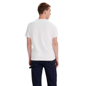 Levis Heren T-shirt met ronde hals en Batwing-logo uit Londen (Wit)