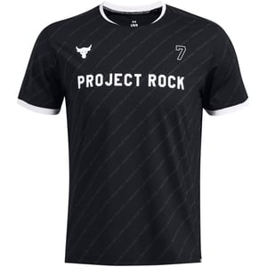 Under Armour Heren Project Rock Rugby T-Shirt (Zwart)