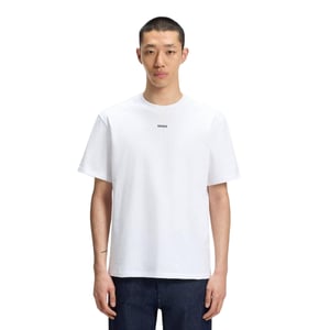 Hugo Heren Dapolino Logo Bedrukt Relaxed Fit T-shirt (Wit)