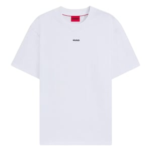 Hugo Heren Dapolino Logo Bedrukt Relaxed Fit T-shirt (Wit)
