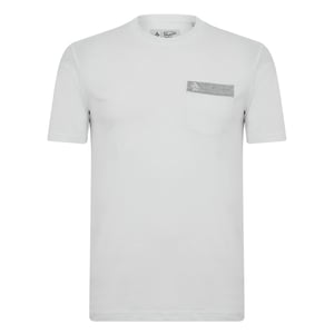 Original Penguin Heren Logo borstzak T-shirt (Wit)