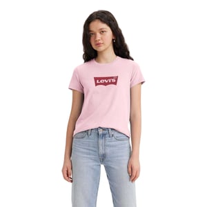 Levis Dames/dames Katoenen T-shirt (Roze)