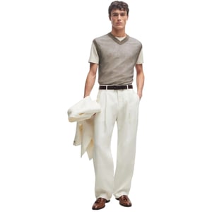 Boss Heren Lucid Crew Hals T-shirt (Beige)