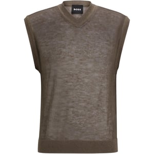 Boss Heren Lucid Crew Hals T-shirt (Beige)