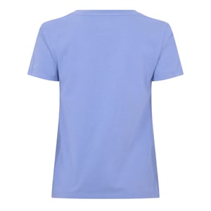 Levis Dames Perfect Logo V-hals T-shirt (Blauw)