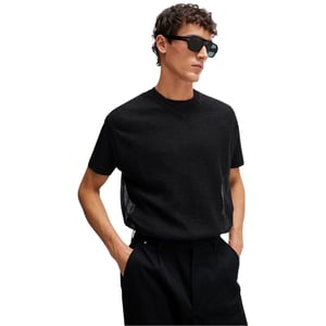 Boss Heren Lucid Crew Hals T-shirt (Zwart)