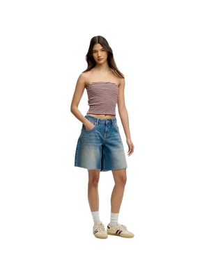 Superdry dames shorts met middelhoge taille en baggy model