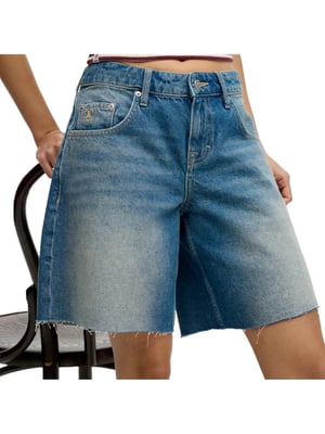 Superdry dames shorts met middelhoge taille en baggy model