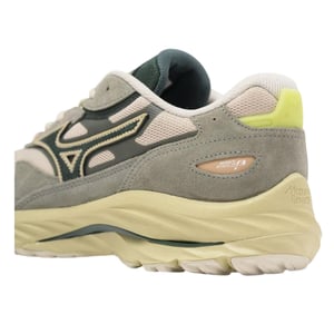 Mizuno Heren Wave Rider Beta Sportstyle Suede Trainers (Wit, Groen)