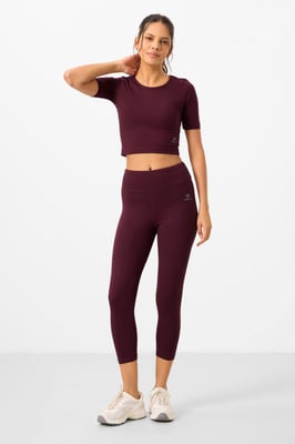 Dames Katoenen Slim-fit Actieve Set