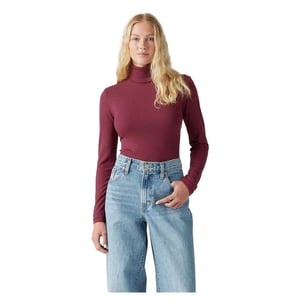 Levis Dames/Dames Slim Turtleneck (Bourgondië)