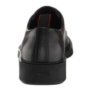 Hugo Heren Leren Platte Derby Schoenen (Zwart)