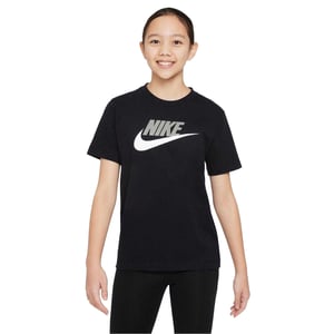 Nike Kinderen/Kinderen Sportswear Logo Katoenen T-Shirt (Zwart/Grijs)