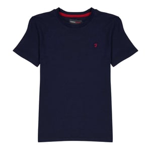 Farah Geborduurd Logo-T-shirt voor Kinderen/Kinderen (Marineblauw)