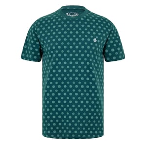 Original Penguin Heren Geometrische Ronde Hals T-Shirt (June Bug)