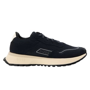 Boss Heren Jonah Suède Trainers (Donkerblauw)