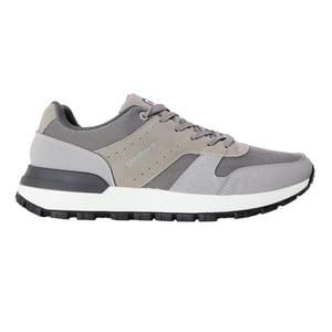 Lambretta Heren Echo 2 Sailor Mesh Laaggesneden Platte Trainers (Lichtgrijs)