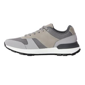 Lambretta Heren Echo 2 Sailor Mesh Laaggesneden Platte Trainers (Lichtgrijs)