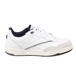 Reebok Heren BB 4000 II Leren Trainers (Wit, Marine)