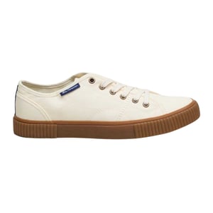 Ben Sherman Canvey canvas sneakers voor heren (Gebroken wit)