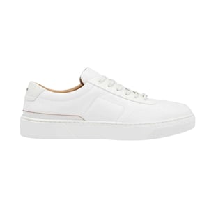 Boss Heren Gary Leren Platte Trainers (Wit)