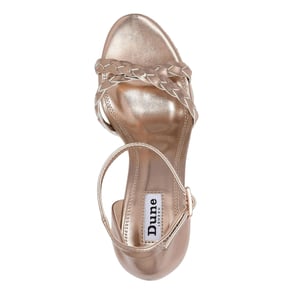Dune London Dames/Dames Khai gevlochten sleehakken (Roze Goud)