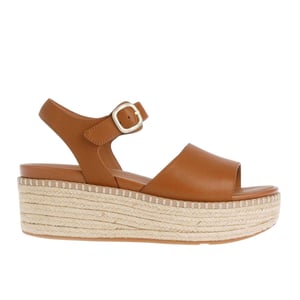 FitFlop Dames/Dames Eloise Espadrille Leren Sleehakken (Tan)