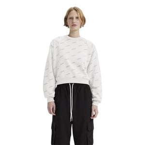 Levis Dames/Dames Logo Crew Neck Sweatshirt (Helder wit)