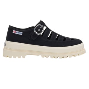 Superga Dames/Dames 3541 Alpina Gurkha Vissers Sandalen (Zwart/Off Wit)