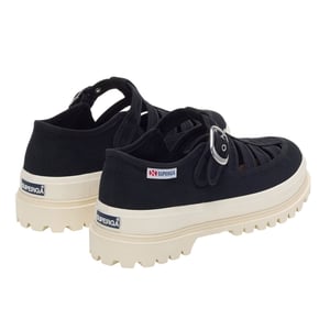 Superga Dames/Dames 3541 Alpina Gurkha Vissers Sandalen (Zwart/Off Wit)