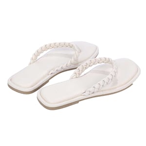 Dune London Dames/Dames Teen Post Platte Sandalen (Ecru)