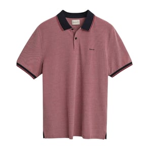 Gant Heren Oxford Poloshirt met Korte Mouwen (Rood)