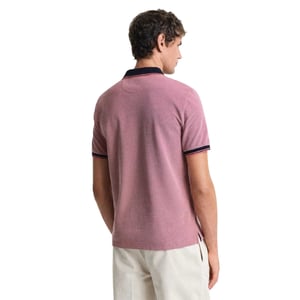 Gant Heren Oxford Poloshirt met Korte Mouwen (Rood)