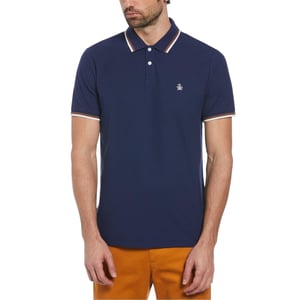 Original Penguin Heren Pete Katoenen Polo Shirt (Middeleeuws Blauw)