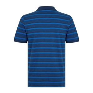 Original Penguin Heren Gestreept Polo Shirt (Yale Blauw)