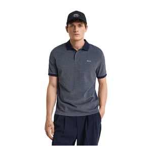 Gant Heren Regular Poloshirt met Korte Mouwen (Blauw)