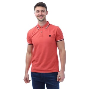 Timberland Heren Oyster River Katoenen Poloshirt (Roze)