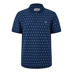 Original Penguin Heren Minimal Regelmatig Poloshirt (Yale Blauw)